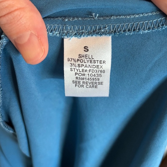 Blue Satin Midi Dress - Picture 6 of 6